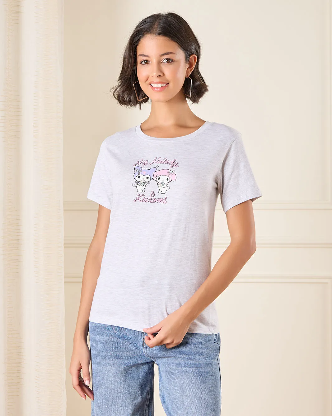 Women Purple Printed T-Shirt sold by Redtag product image thumbnail 2