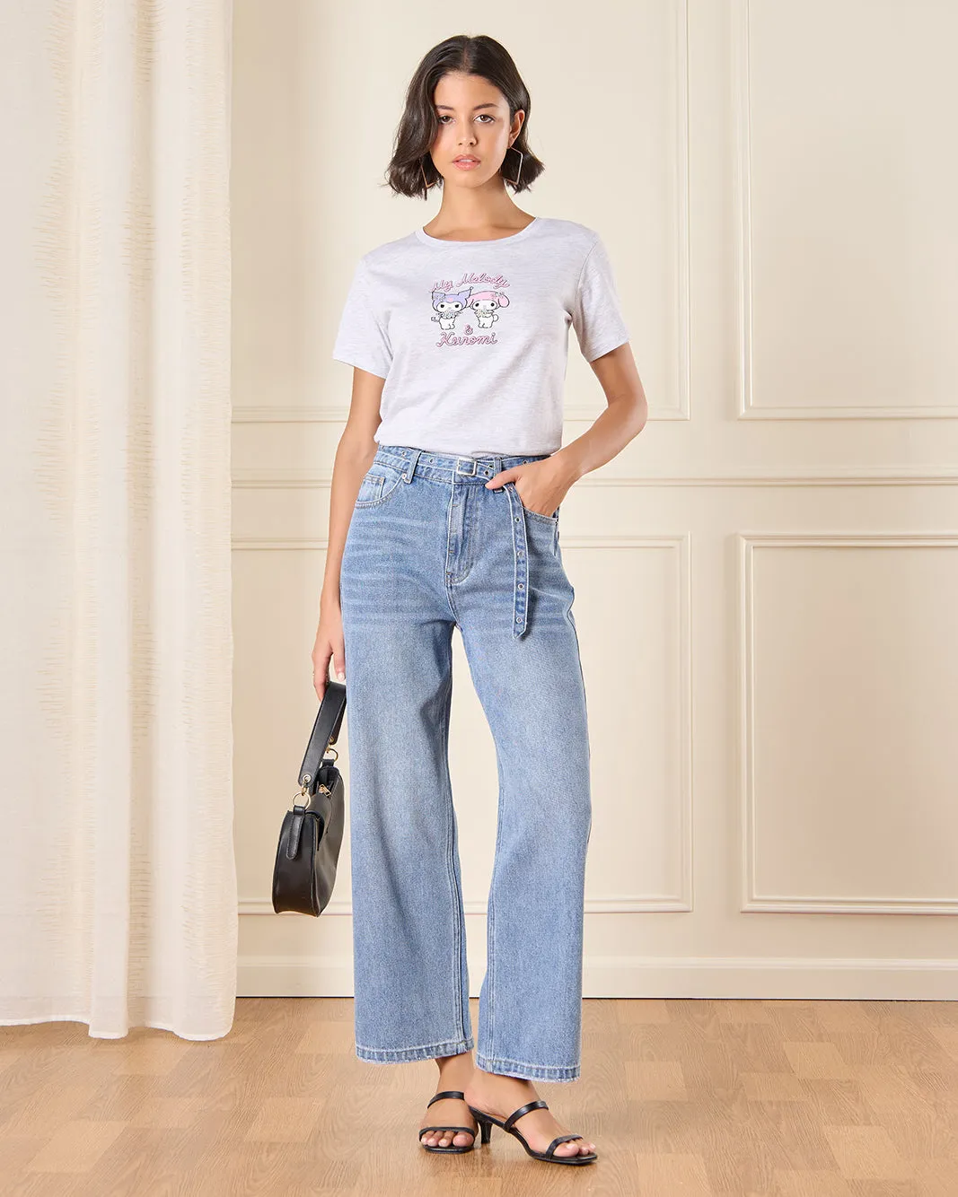 Women Purple Printed T-Shirt sold by Redtag product image thumbnail 3