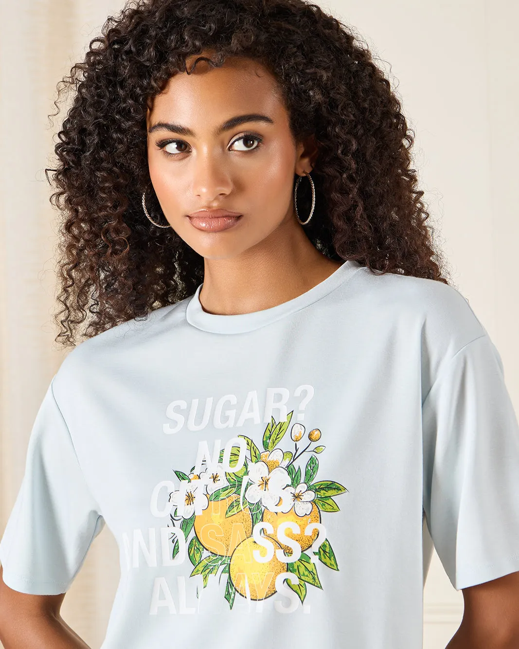 Women Blue Embellished T-Shirt sold by Redtag product image thumbnail 4