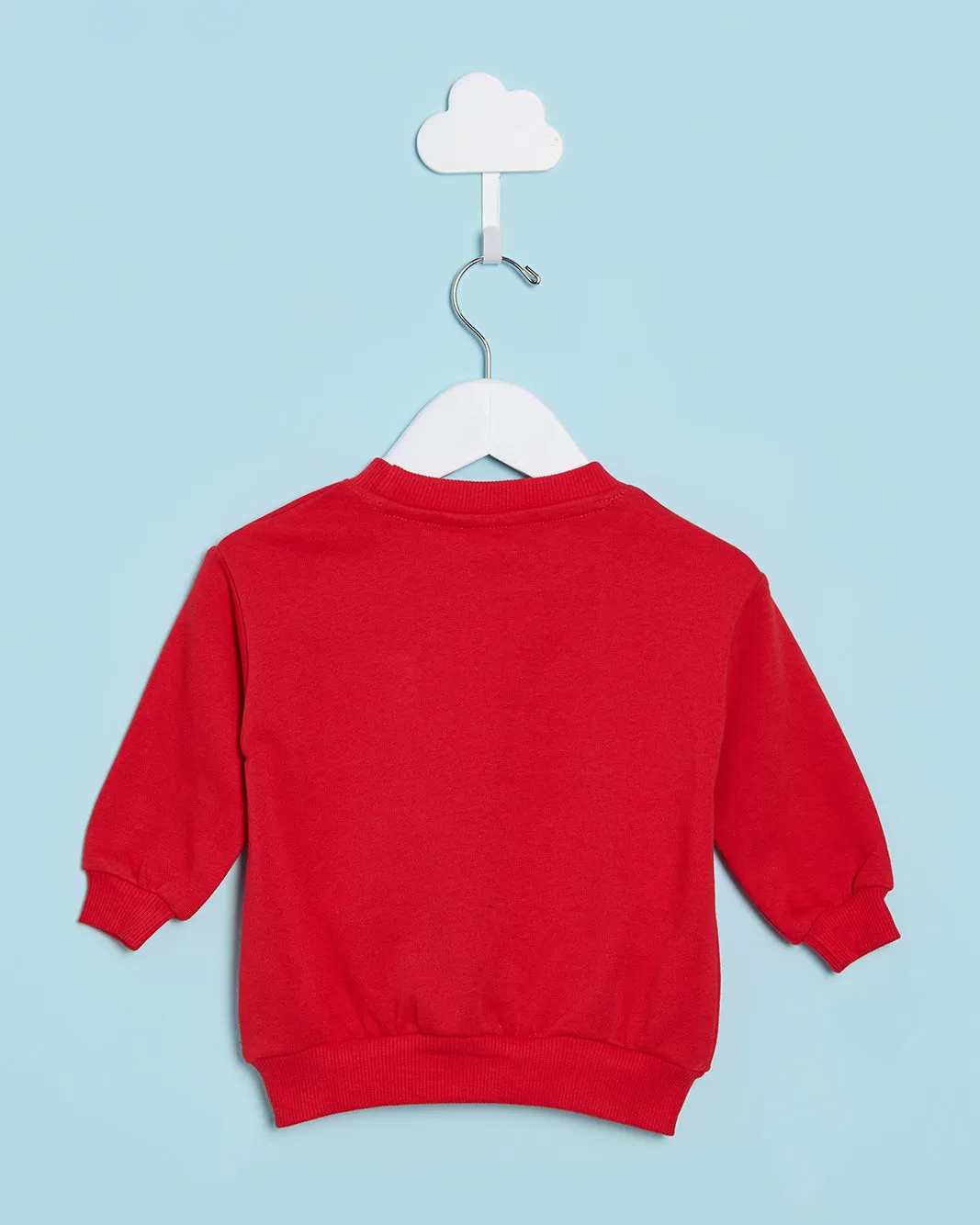 Infant Girls Red Placement Print Sweatshirt sold by Redtag product image thumbnail 4