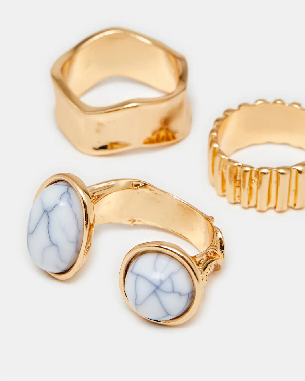 Women Gold Embellished Ring Set (3 Piece) sold by Redtag product image thumbnail 3