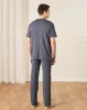 Men Charcoal Pyjama Set (2 Piece) sold by Redtag