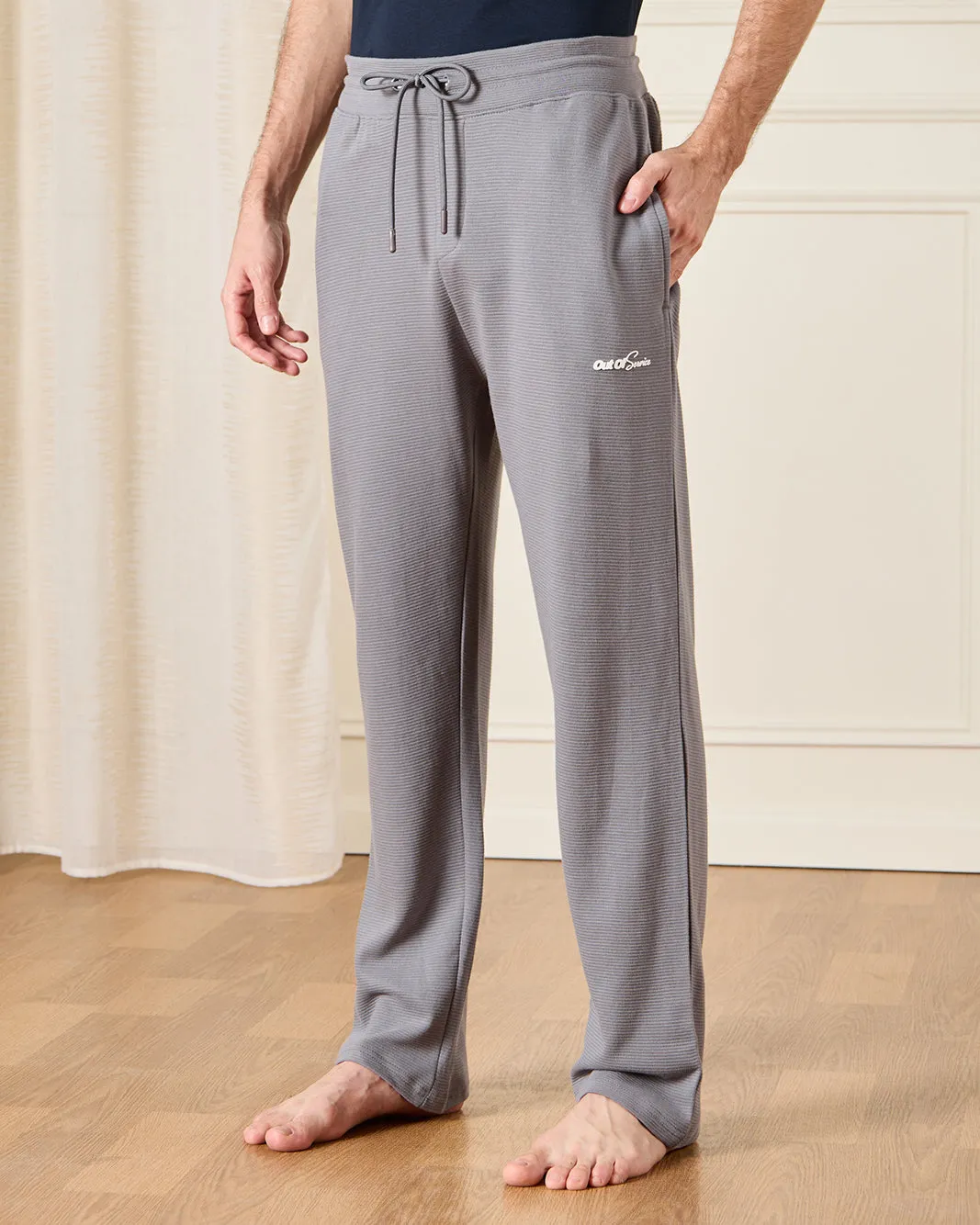 Men Navy And Grey Pyjama Set (2 Piece) sold by Redtag product image thumbnail 3
