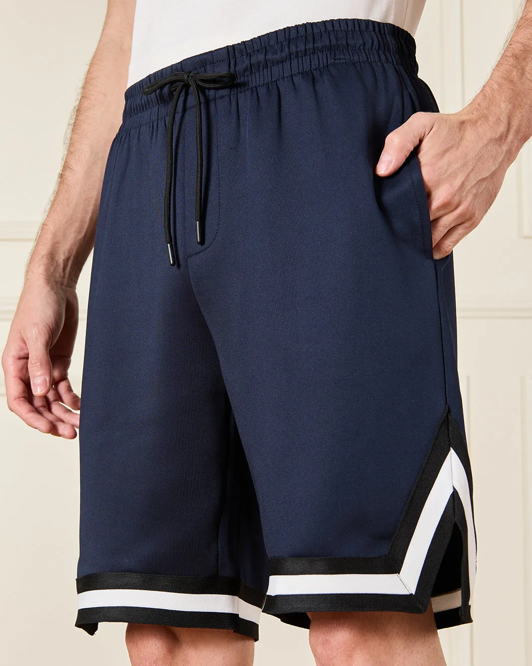 Men Navy Active Shorts sold by Redtag product image thumbnail 4