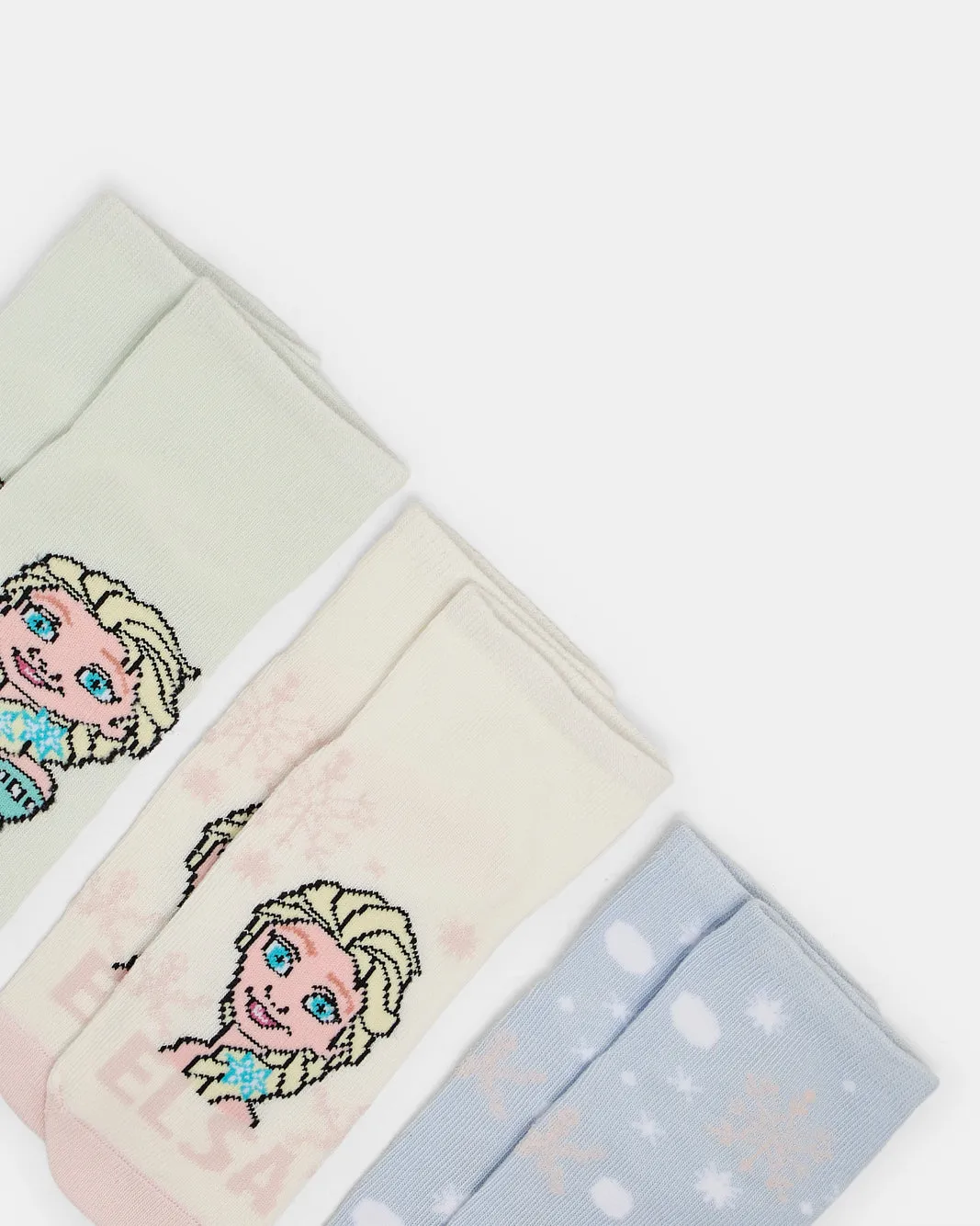 Girls Assorted Frozen Ankle Length Socks (3 Pairs) sold by Redtag product image thumbnail 2