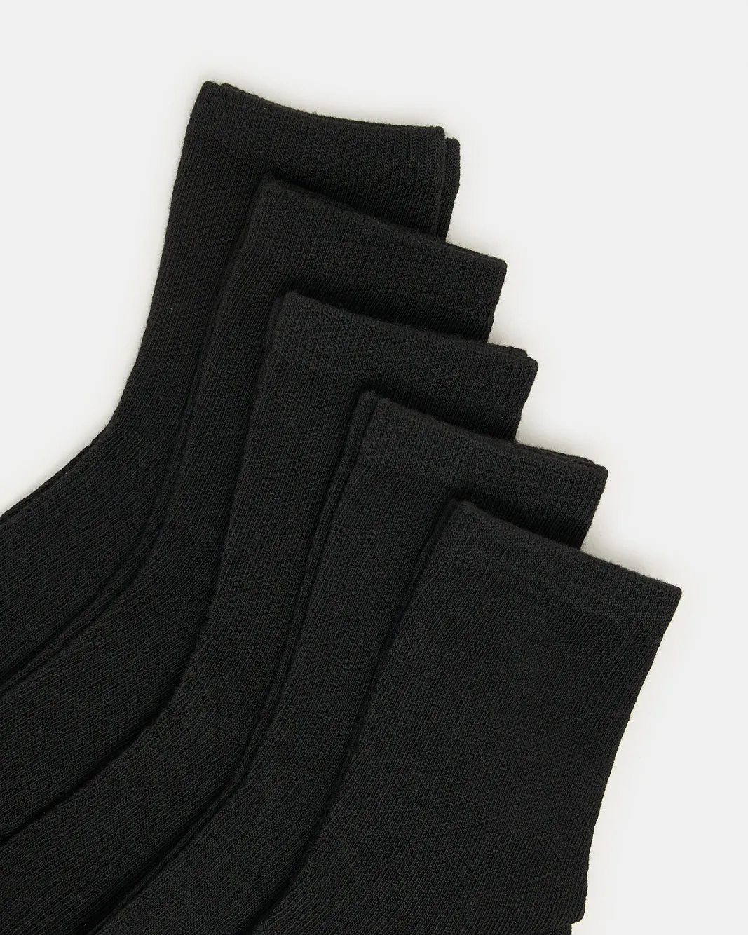 Boys Black Crew Length Socks (3 Pairs) sold by Redtag product image thumbnail 2
