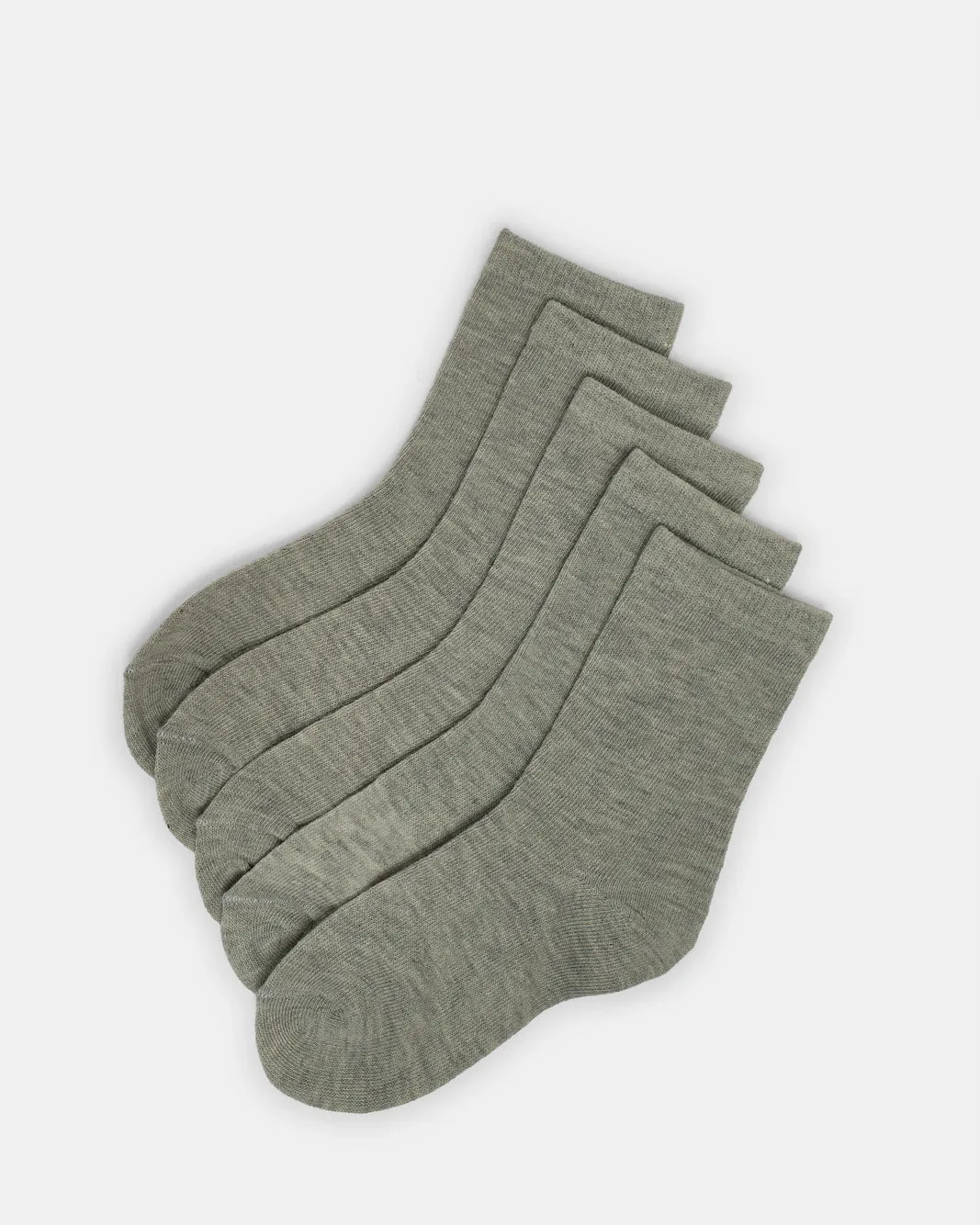 Boys Grey Crew Length Socks (3 Pairs) sold by Redtag