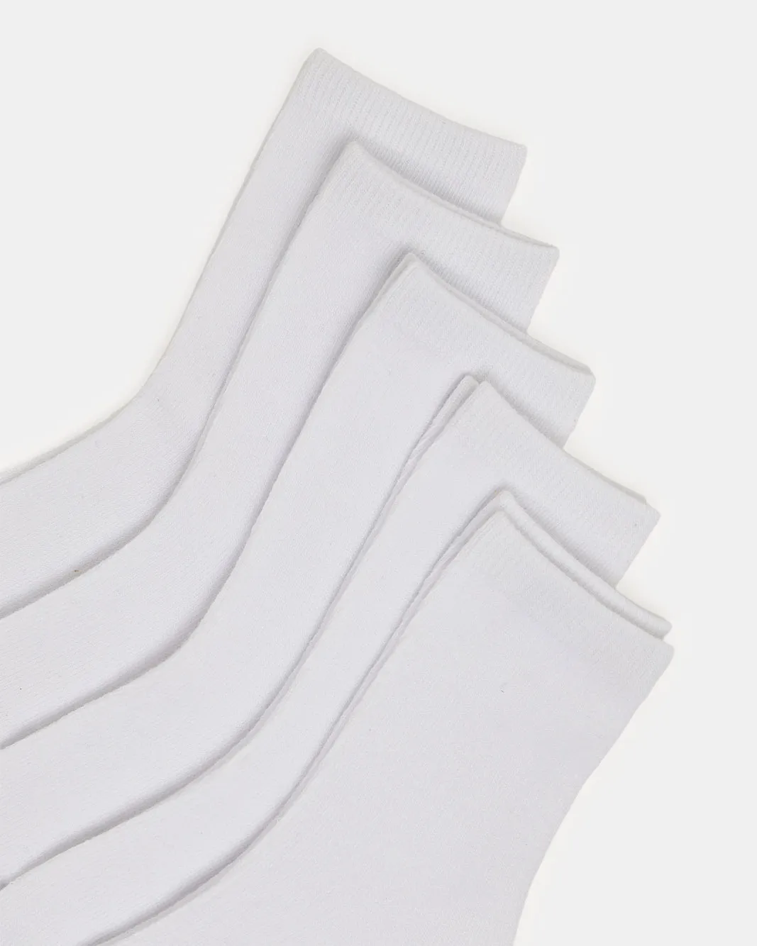 Boys White Crew Length Socks (3 Pairs) sold by Redtag product image thumbnail 2