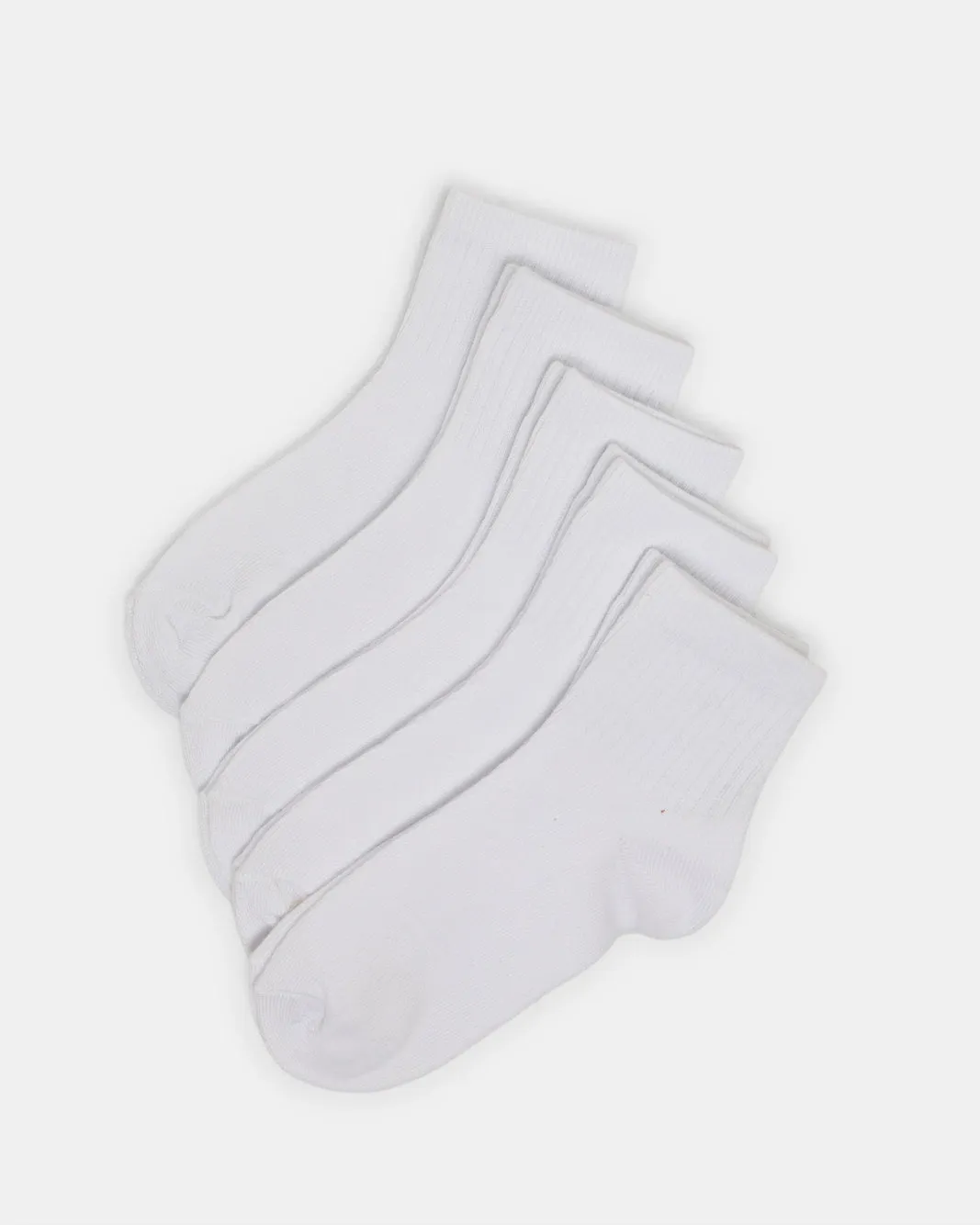 Boys White High Ankle Length Socks (3 Pairs) sold by Redtag