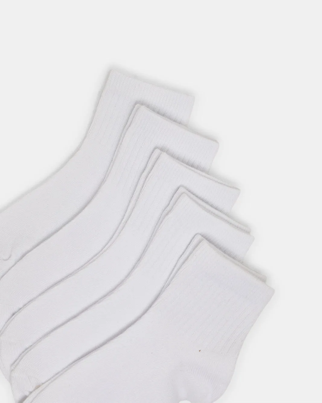 Boys White High Ankle Length Socks (3 Pairs) sold by Redtag product image thumbnail 2