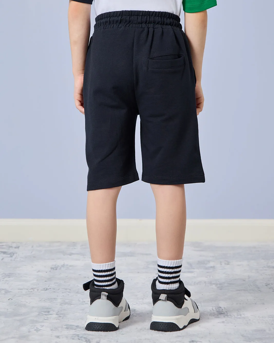Boys Black KSA Mickey Printed Shorts sold by Redtag product image thumbnail 3
