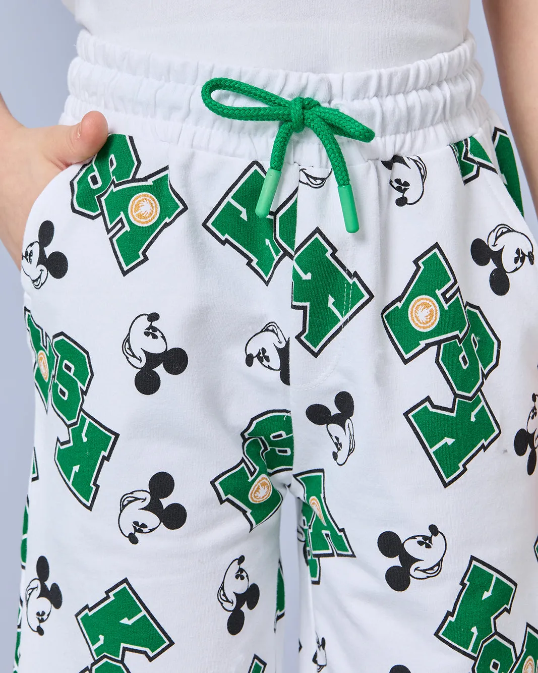 Boys White KSA Mickey Printed Shorts sold by Redtag product image thumbnail 4