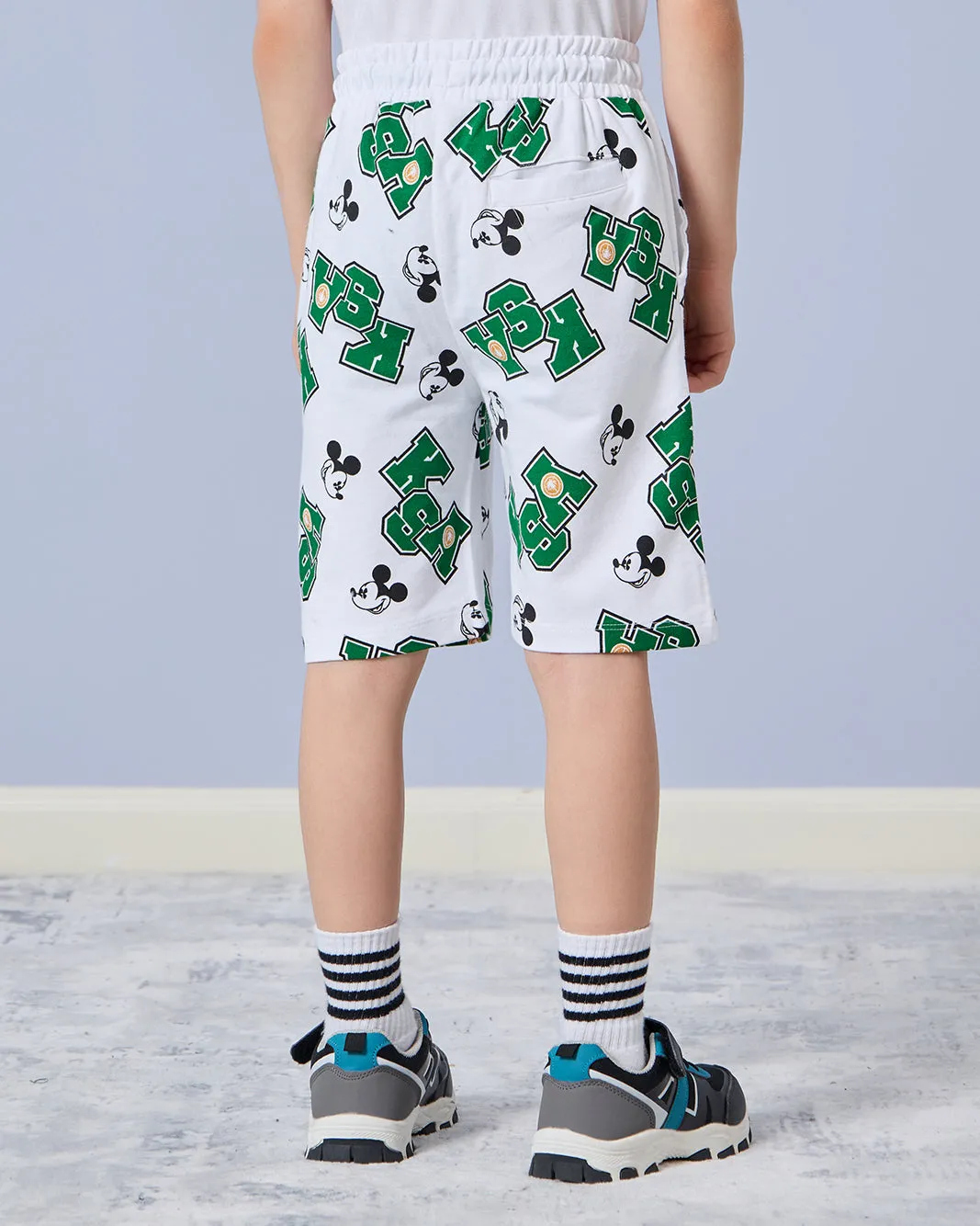 Boys White KSA Mickey Printed Shorts sold by Redtag product image thumbnail 3