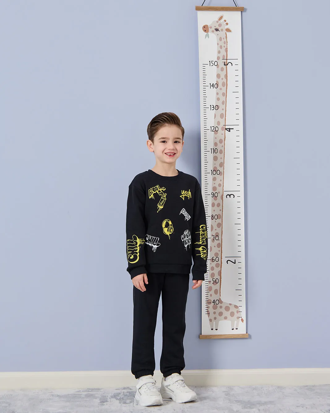 Boys Black Printed Track Pants sold by Redtag product image thumbnail 5