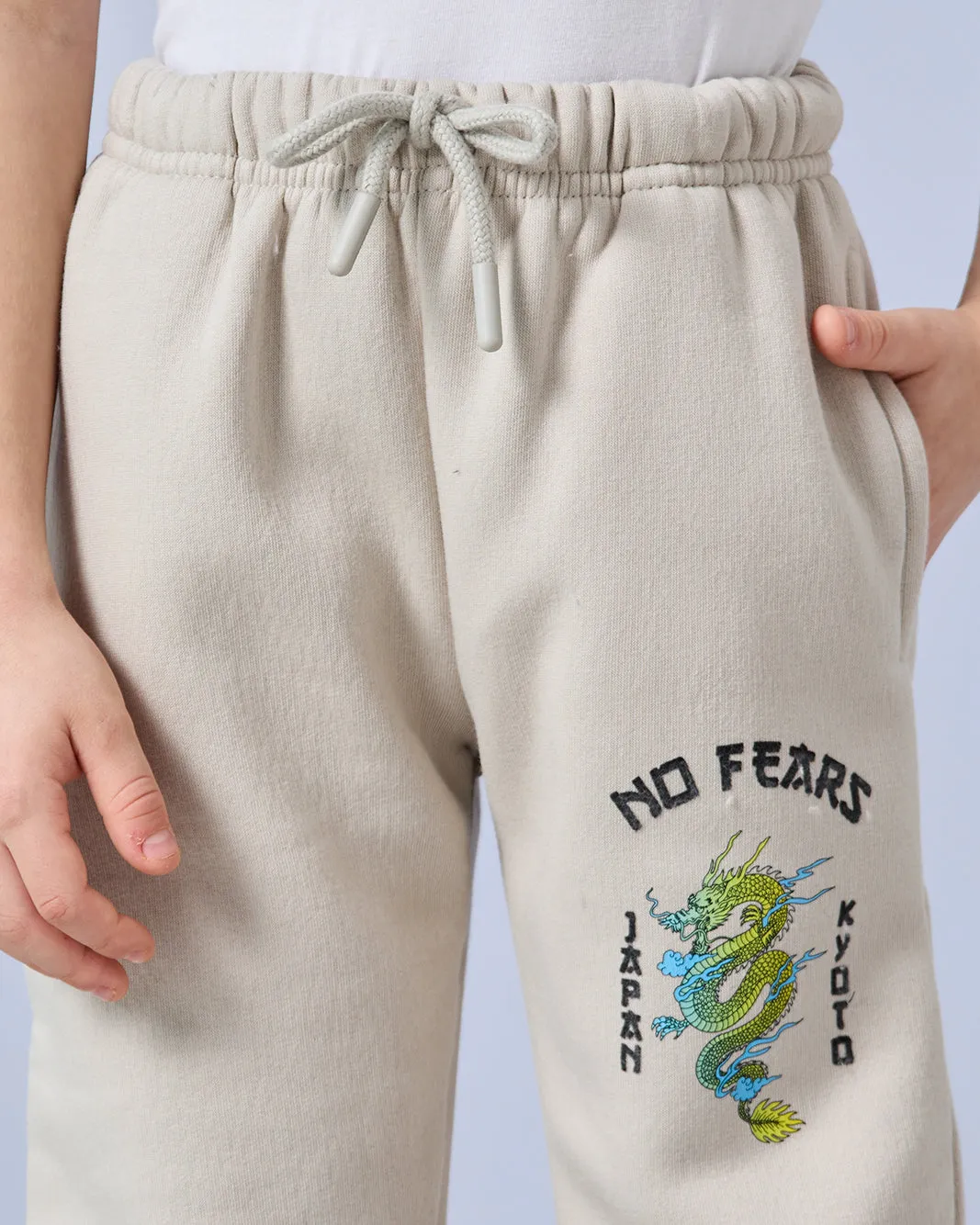 Boys Ivory Embroidered Track Pants sold by Redtag product image thumbnail 4