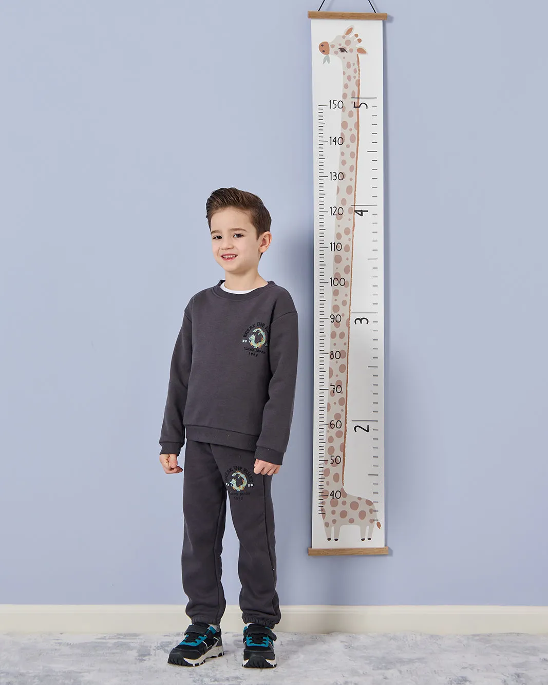 Boys Charcoal Embroidered Track Pants sold by Redtag product image thumbnail 5