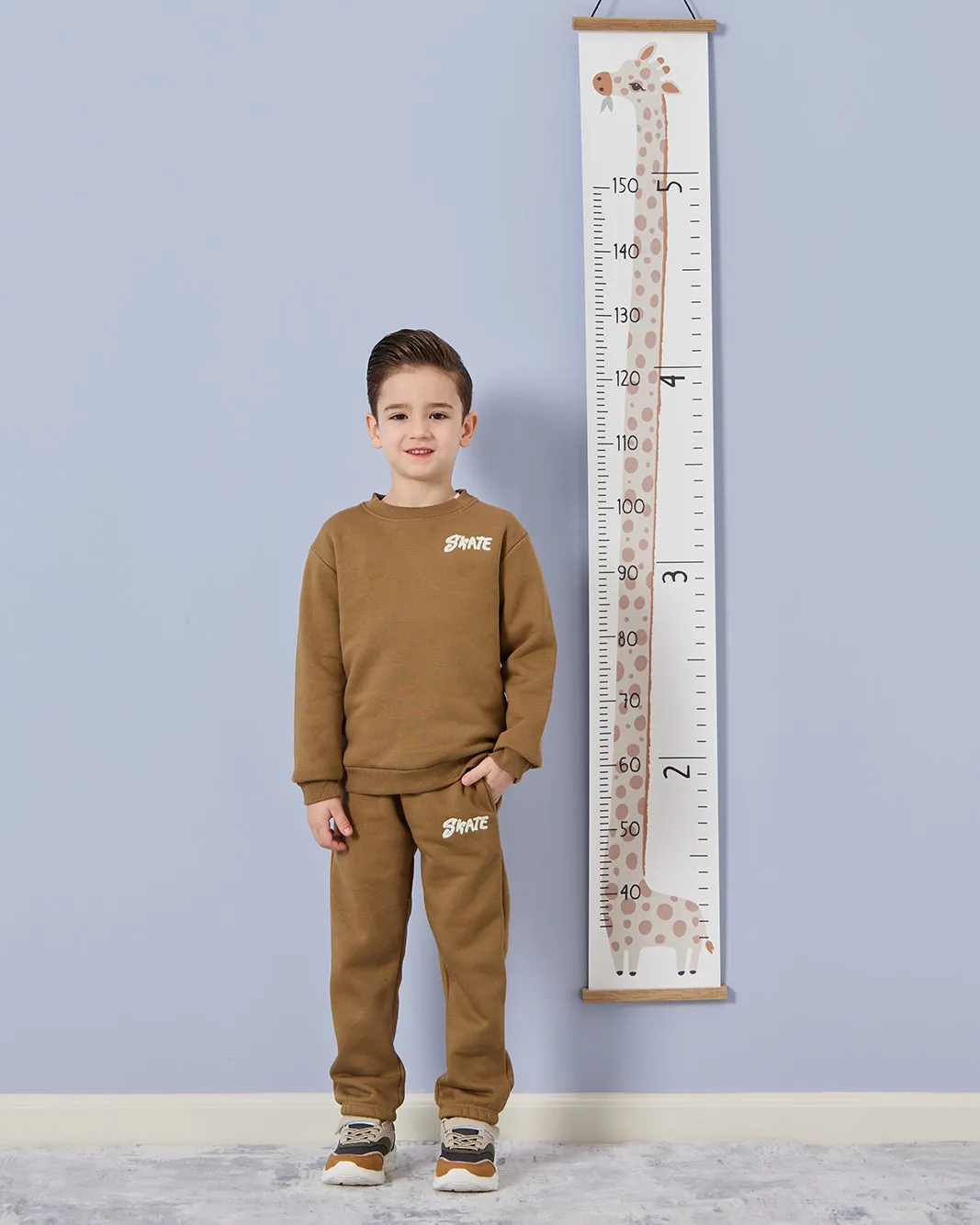 Boys Brown Embroidered Track Pants sold by Redtag product image thumbnail 5