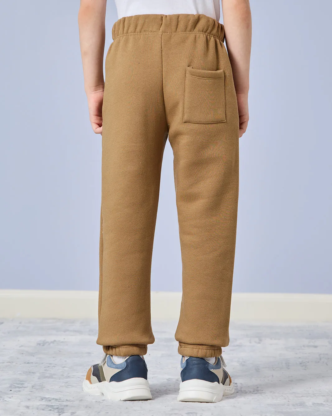 Boys Brown Embroidered Track Pants sold by Redtag product image thumbnail 3