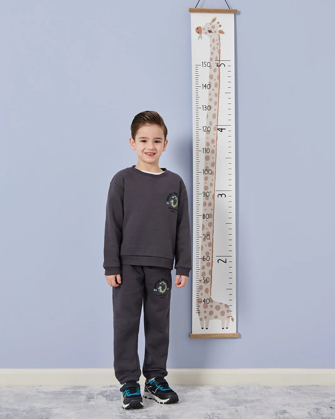 Boys Charcoal Embroidered Sweatshirt sold by Redtag product image thumbnail 5