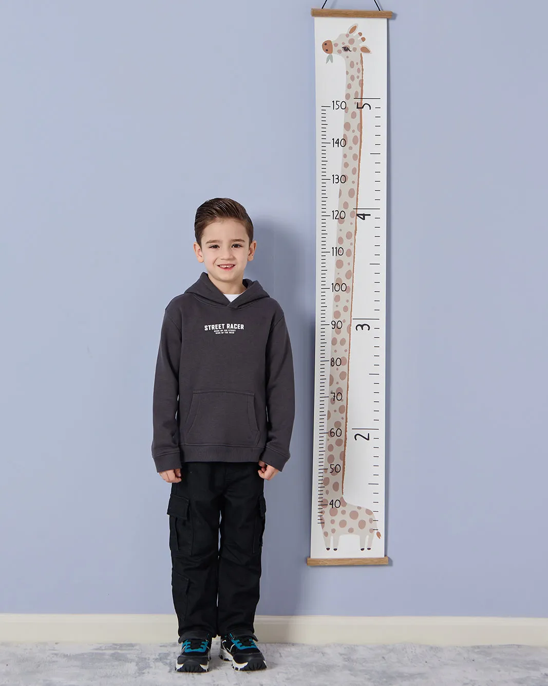 Boys Charcoal Hooded With Kangaroo Pocket Sweatshirt sold by Redtag product image thumbnail 5