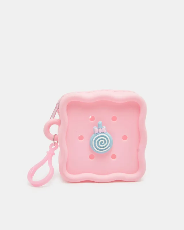 Pink Square Silicone Pencil Case sold by Redtag