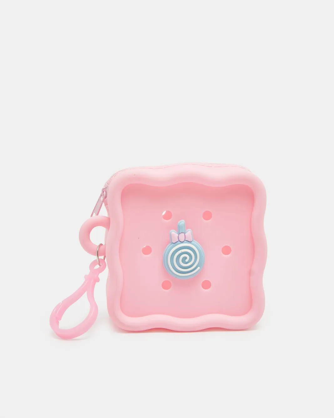 Pink Square Silicone Pencil Case sold by Redtag