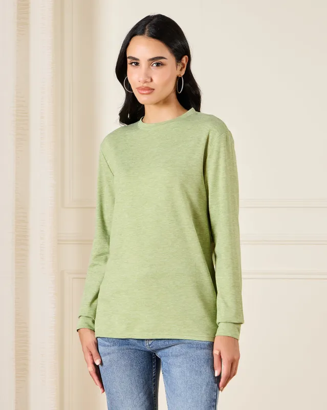 Women Green Basic T-Shirt sold by Redtag
