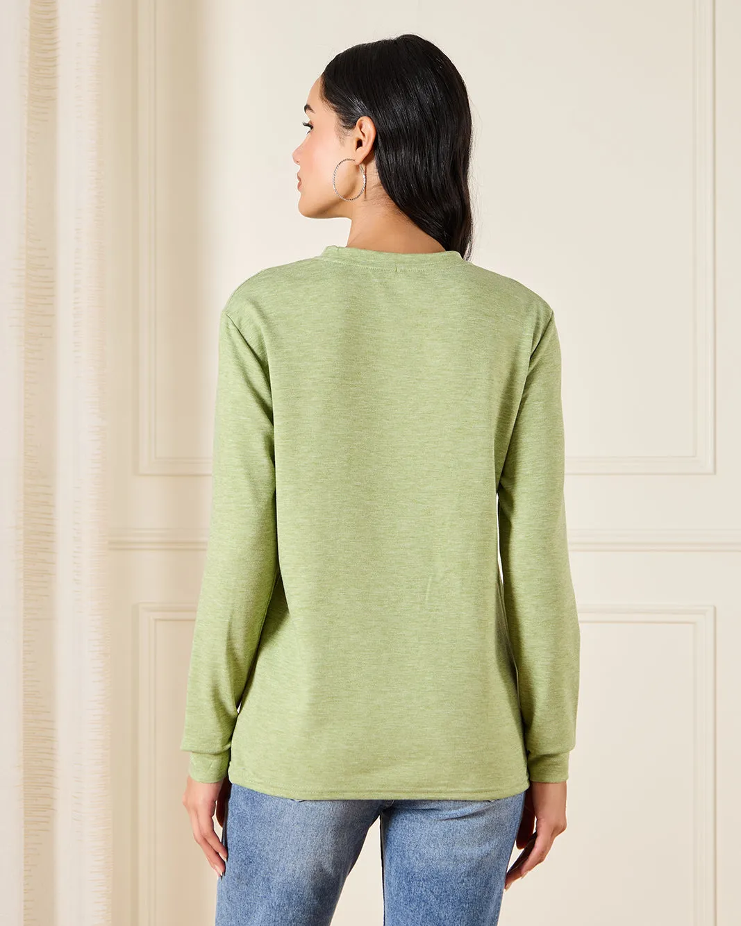 Women Green Basic T-Shirt sold by Redtag product image thumbnail 3