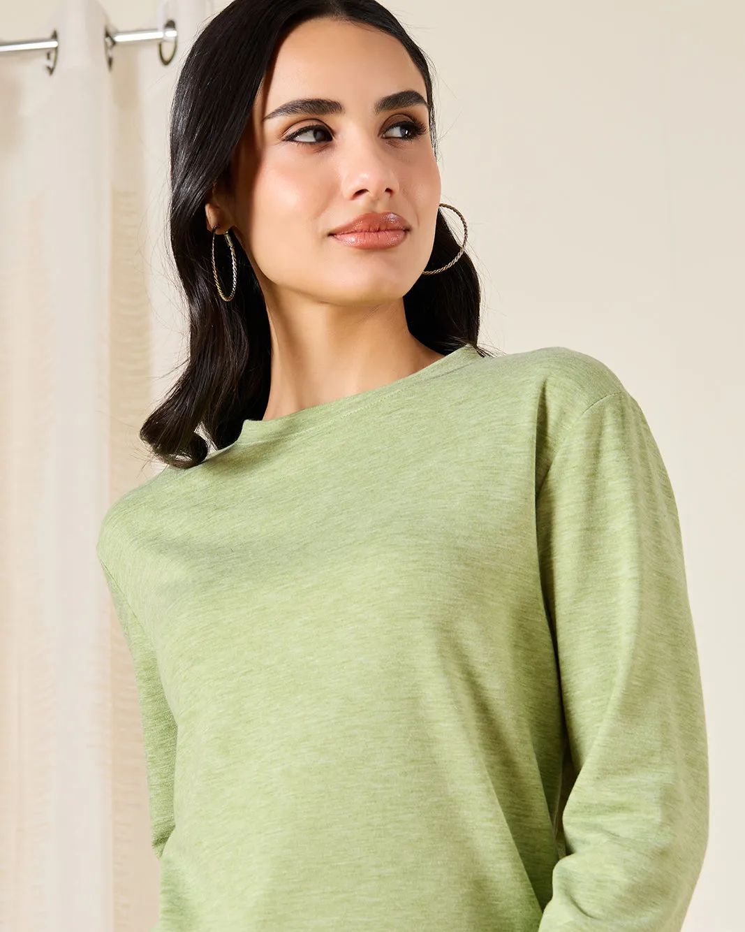 Women Green Basic T-Shirt sold by Redtag product image thumbnail 4