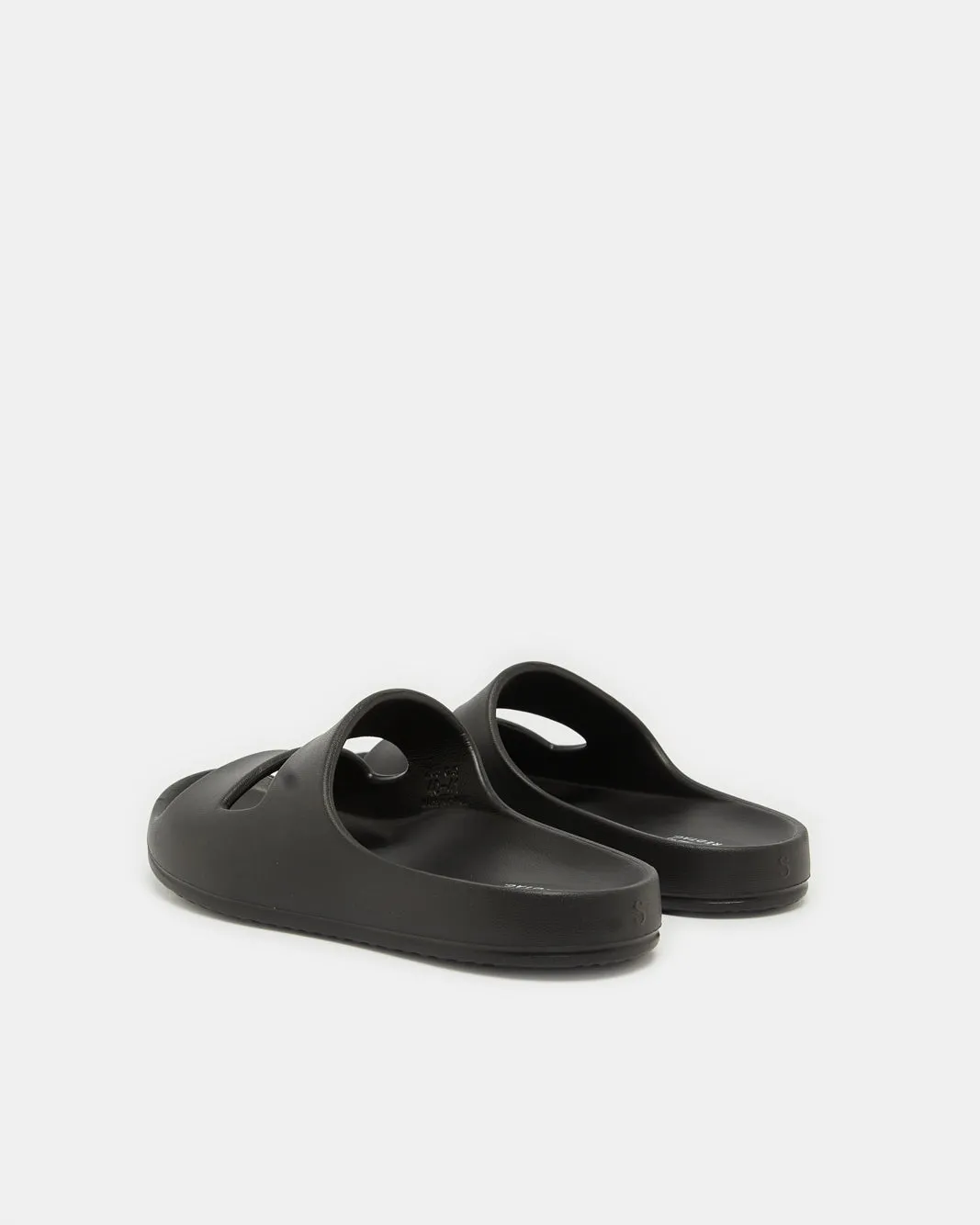 Men Black Molded Slide sold by Redtag product image thumbnail 3