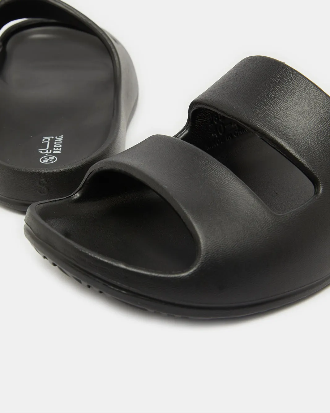 Men Black Molded Slide sold by Redtag product image thumbnail 4