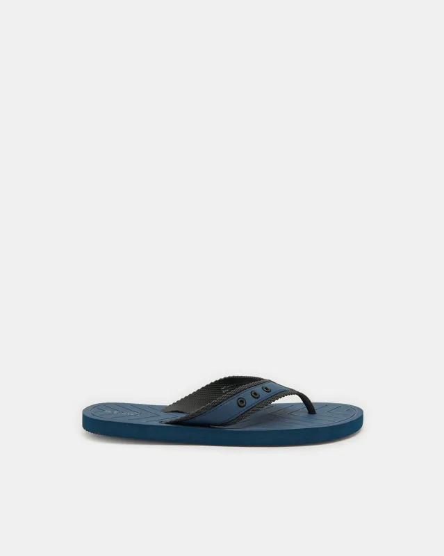 Men Navy Toe Post Plain Strap sold by Redtag