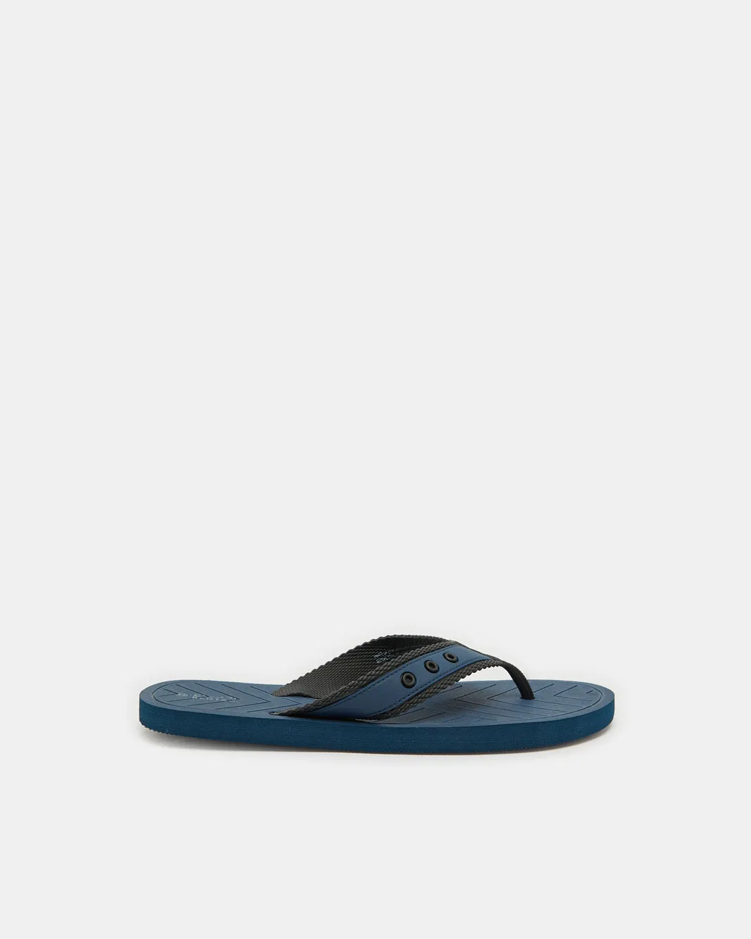 Men Navy Toe Post Plain Strap sold by Redtag