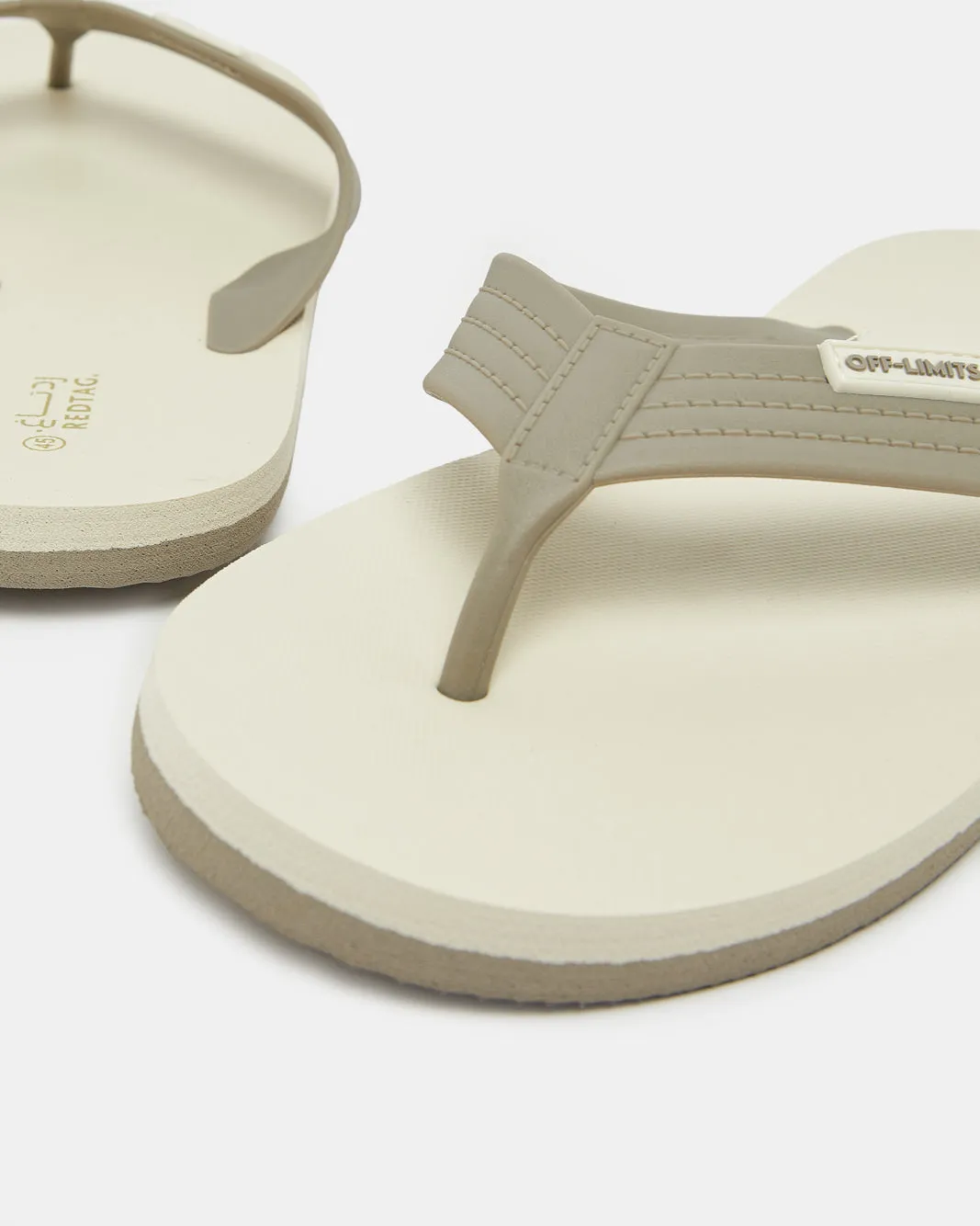 Men Grey Plain Toe Post sold by Redtag product image thumbnail 4