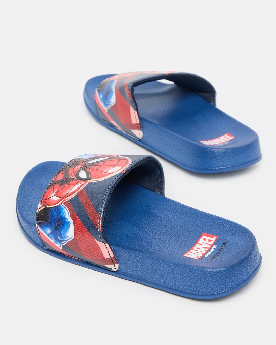 Boys Navy Spiderman Character Slide sold by Redtag product image thumbnail 4