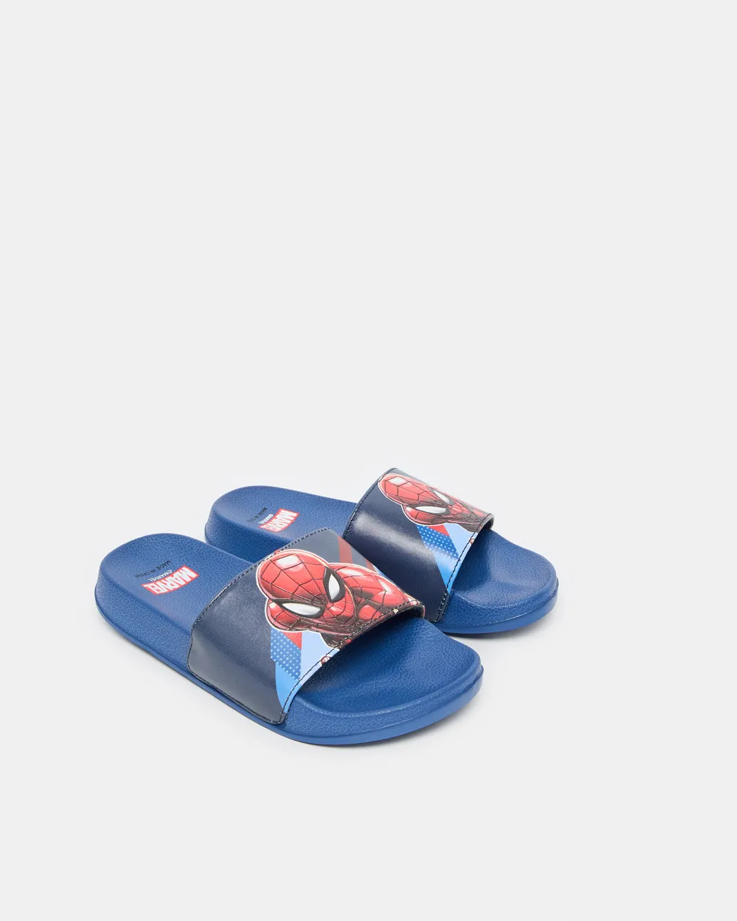 Boys Navy Spiderman Character Slide sold by Redtag product image thumbnail 2