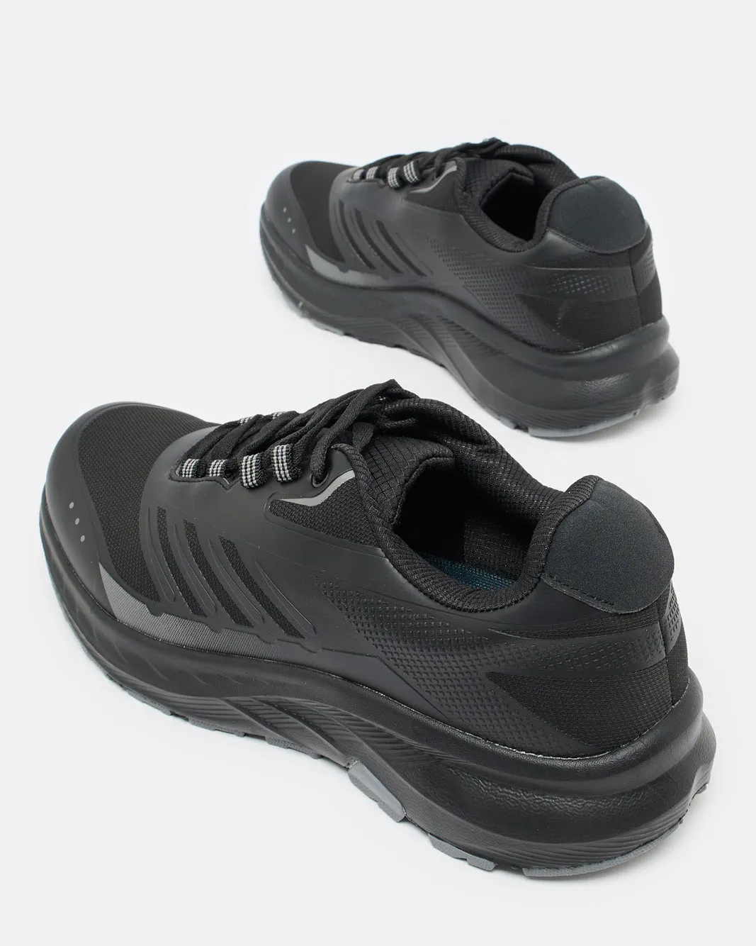 Men Black Material Block Sneaker sold by Redtag product image thumbnail 4