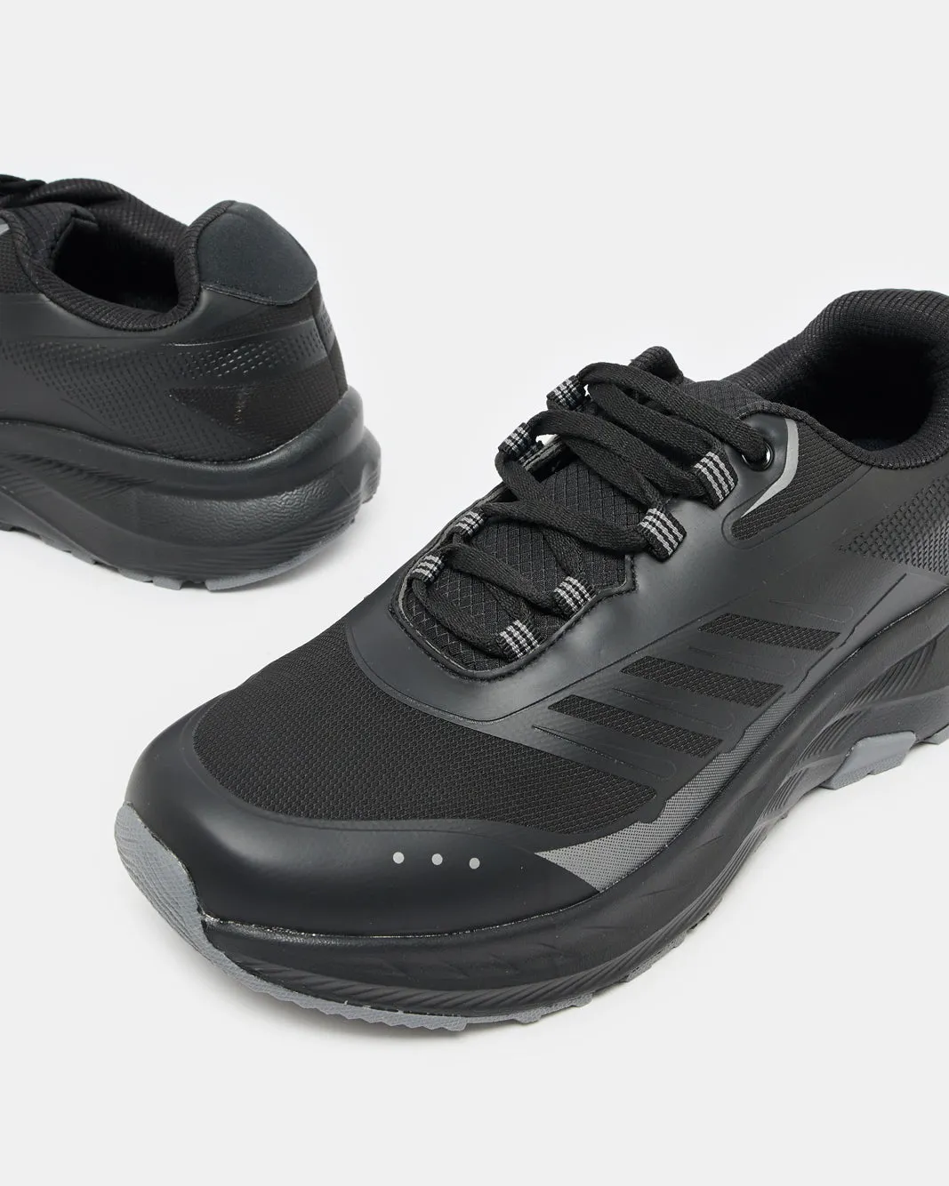 Men Black Material Block Sneaker sold by Redtag product image thumbnail 3