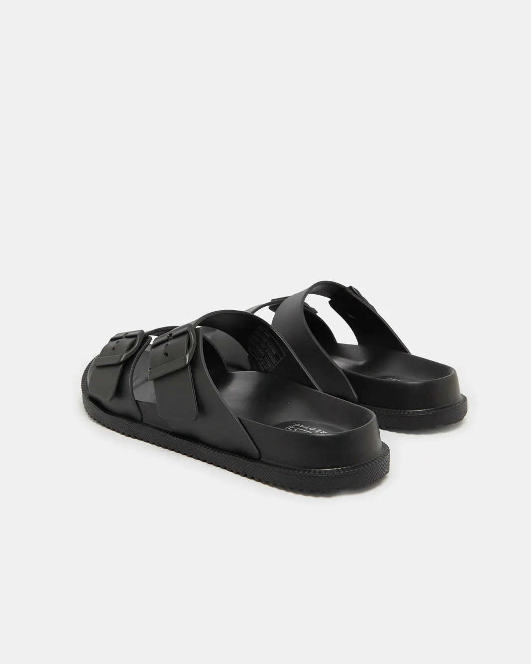 Men Black Comfort Buckle Slide sold by Redtag product image thumbnail 3