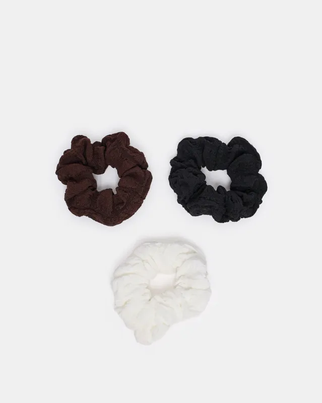 Women Assorted Scrunchy Set (Pack of 3) sold by Redtag