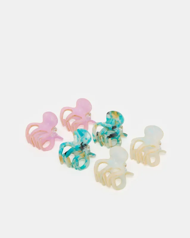 Women Assorted Hair Claw Set (Pack of 6) sold by Redtag
