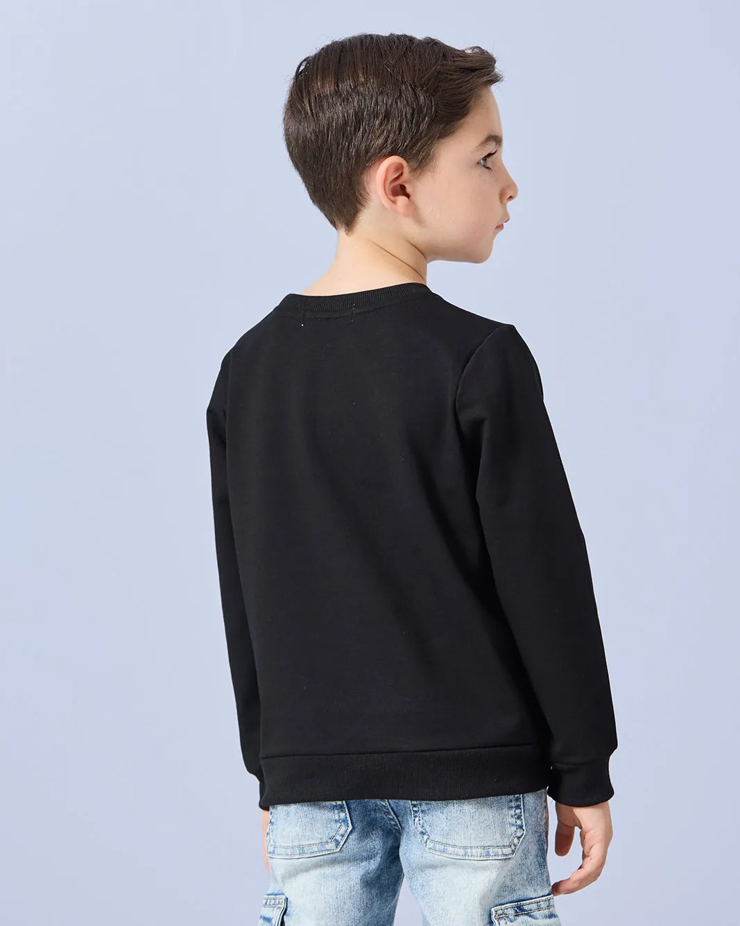 Boys Black Printed T-Shirt sold by Redtag product image thumbnail 3