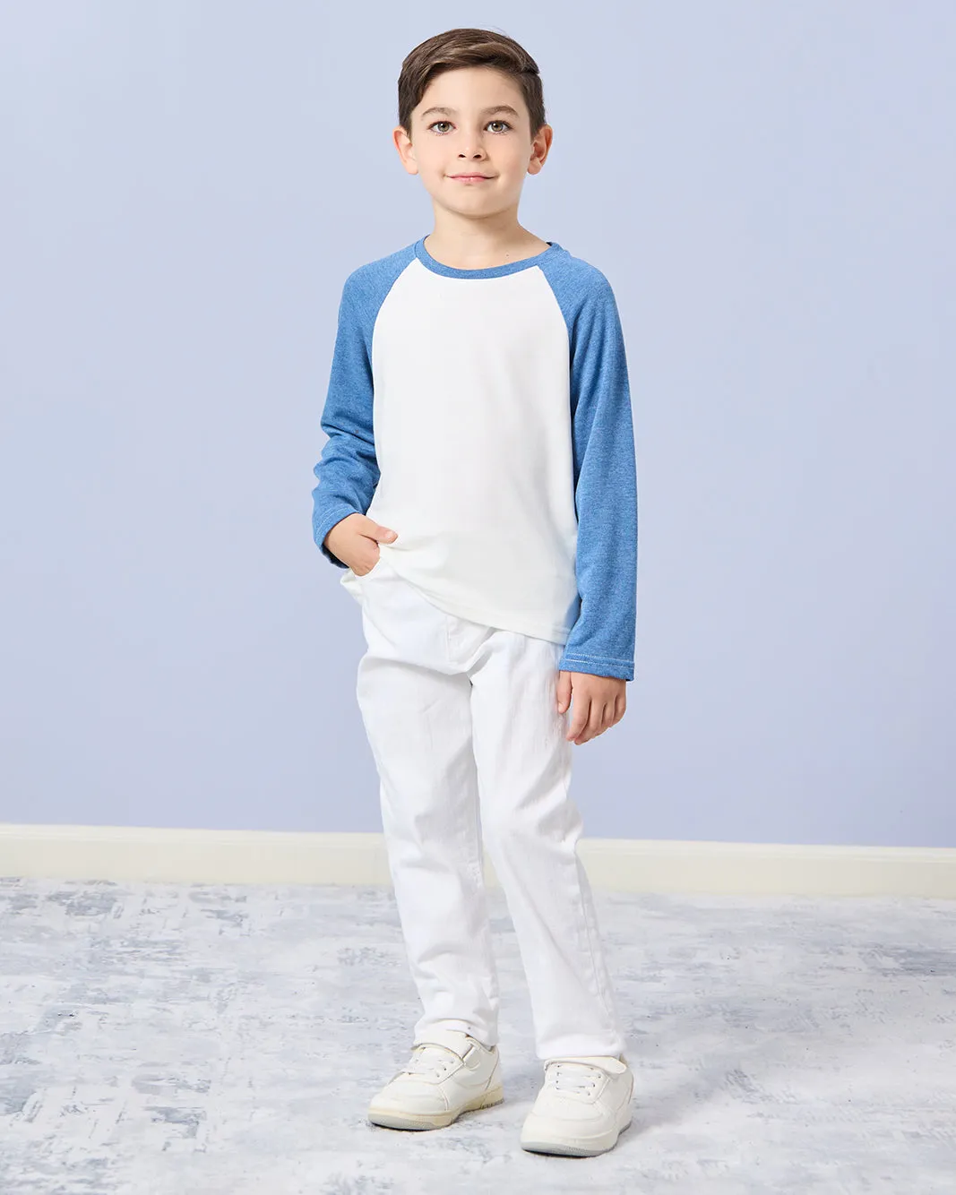 Boys Blue Reglan T-Shirt sold by Redtag product image thumbnail 2