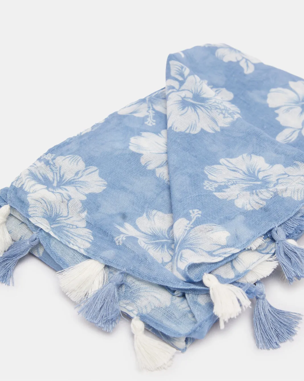 Girls Blue Printed Scarf sold by Redtag product image thumbnail 4