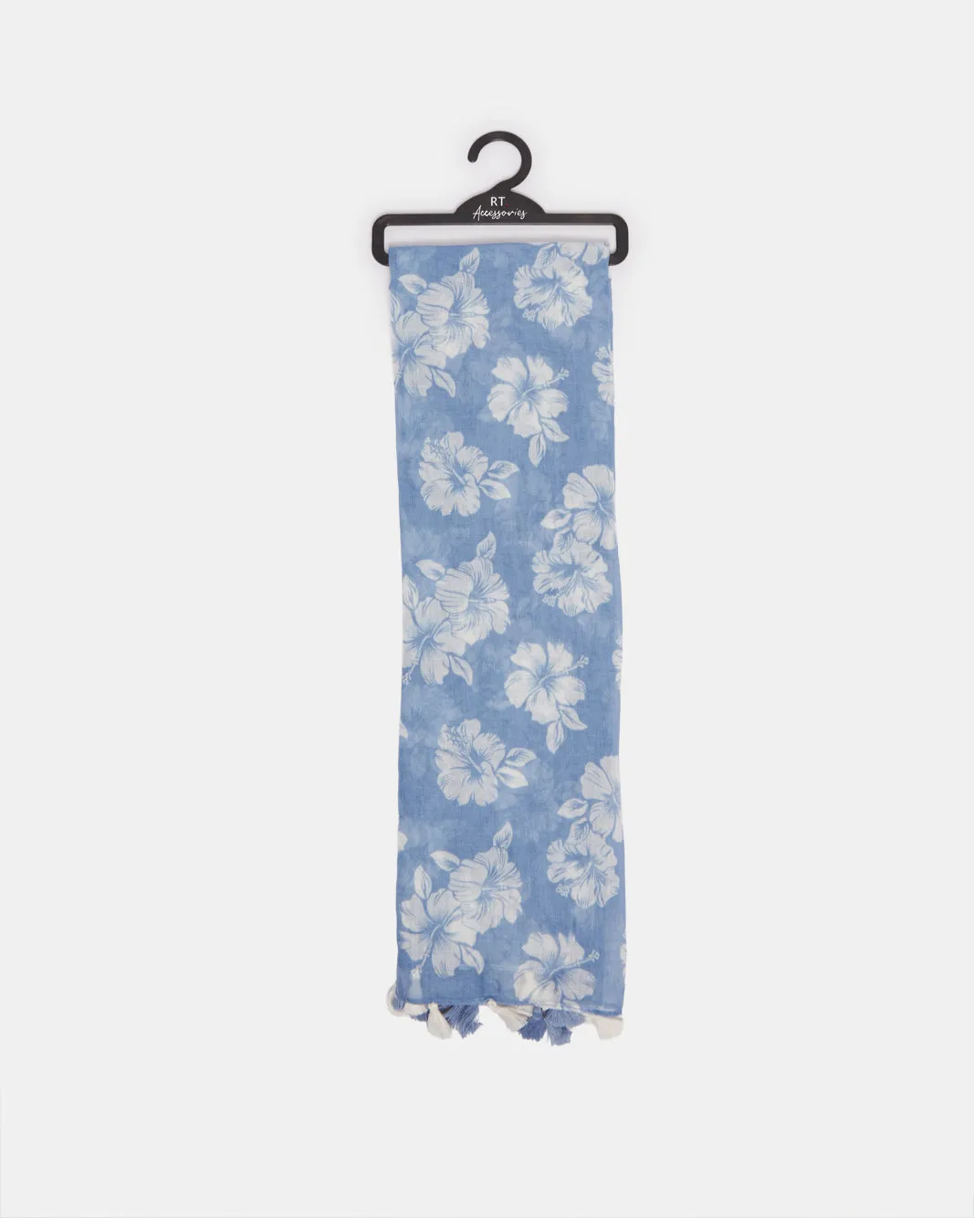 Girls Blue Printed Scarf sold by Redtag