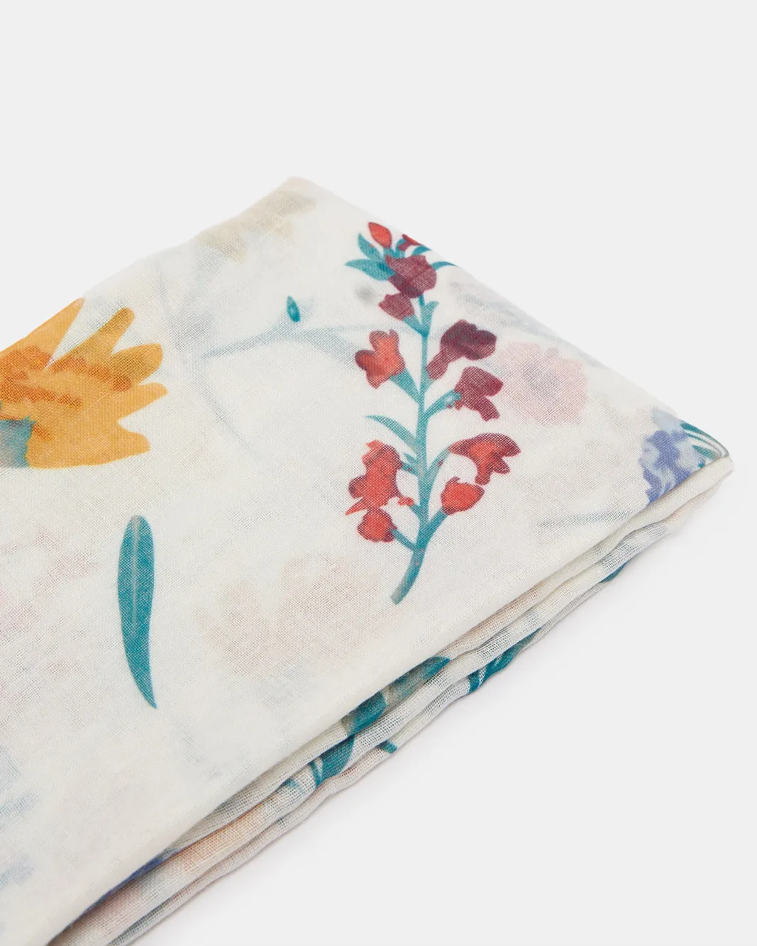 Girls White Printed Scarf sold by Redtag product image thumbnail 2