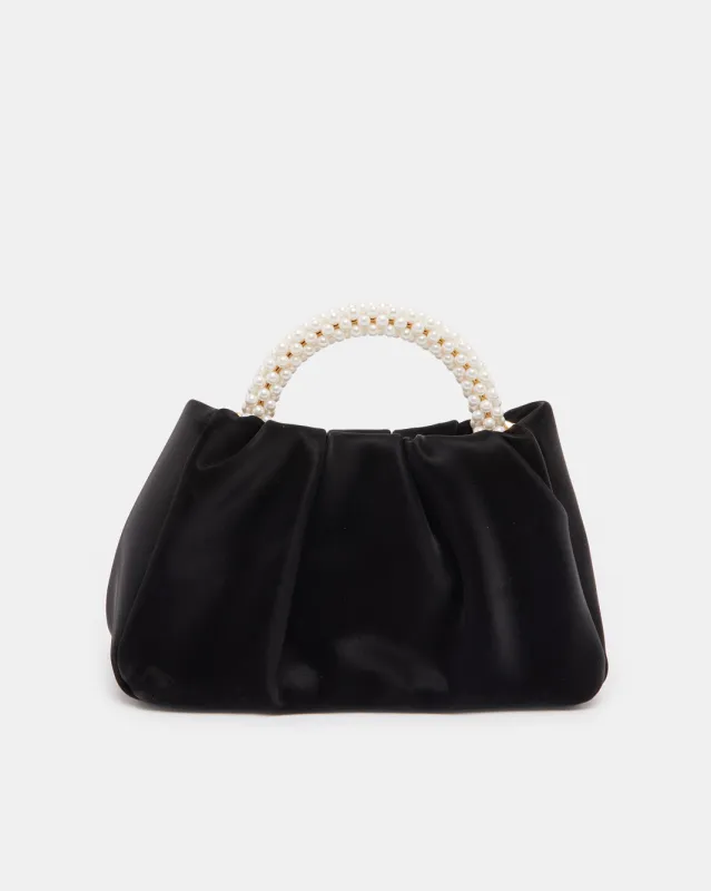 Women Black Embellished Clutch Bag sold by Redtag