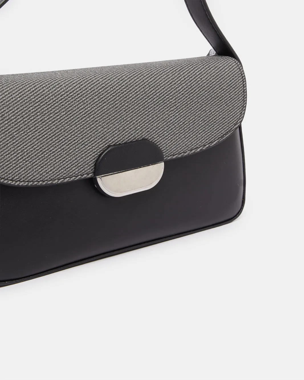 Women Black Textured Messenger Bag sold by Redtag product image thumbnail 3