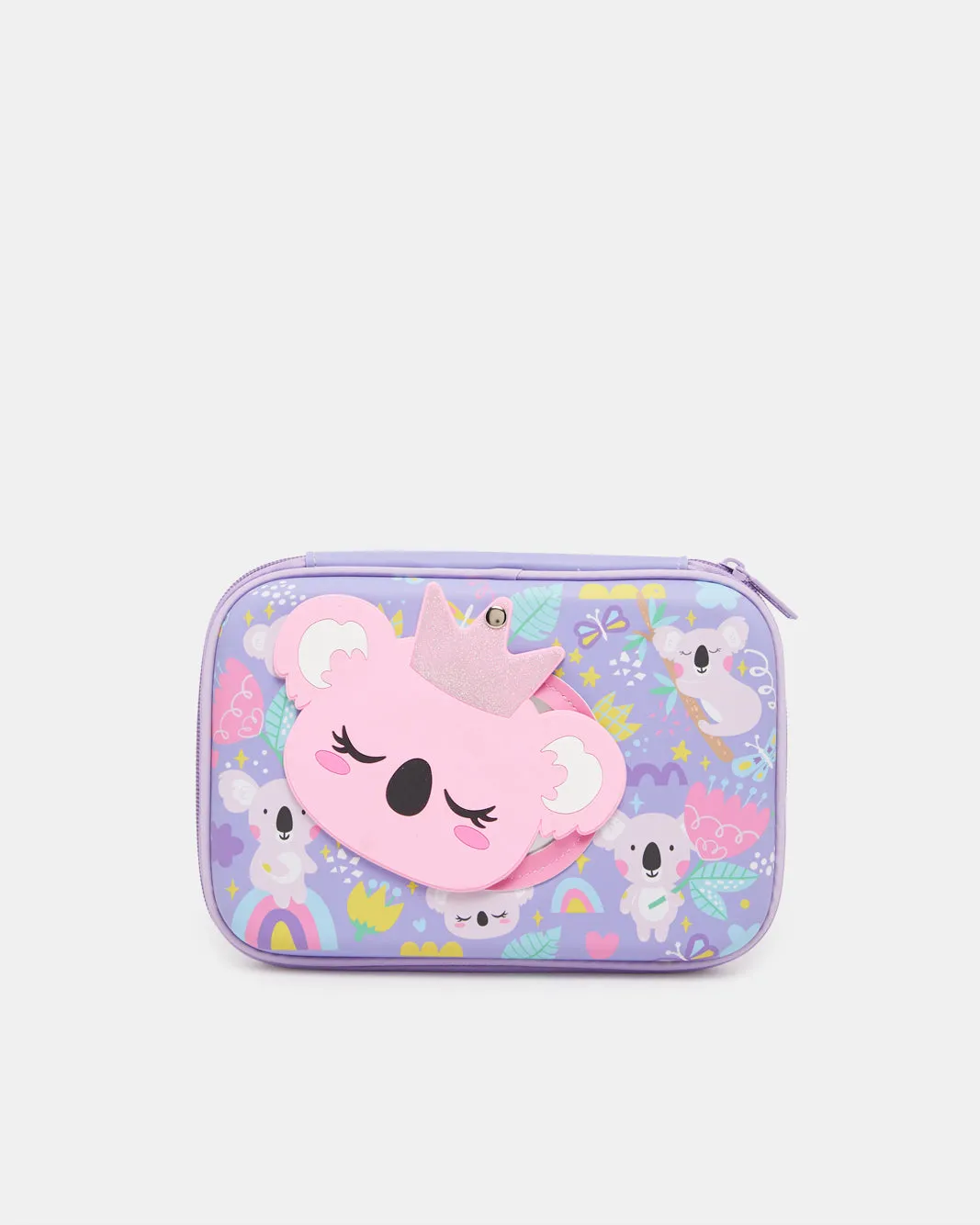 Lilac Eva Pencil Case With Mirror sold by Redtag