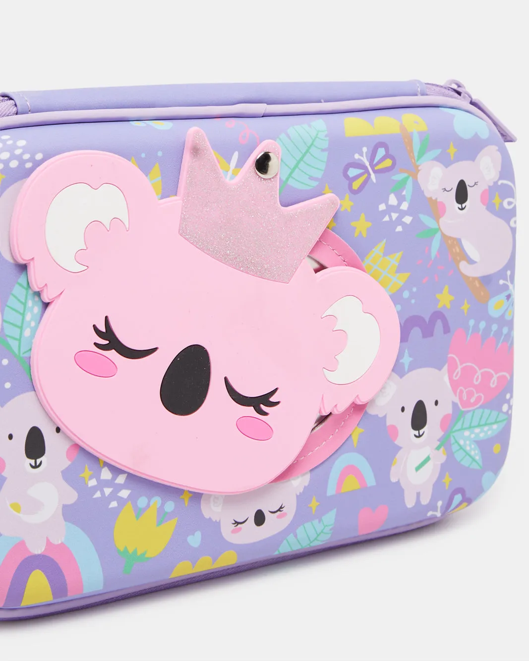 Lilac Eva Pencil Case With Mirror sold by Redtag product image thumbnail 3